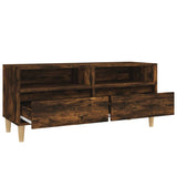 TV Cabinet Smoked Oak 100x34.5x44.5 cm Engineered Wood 831898