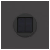 Solar LED Pathway Light 2 pcs Black Cold Rolled Steel 879737