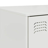 Coffee Table White 67x50x44 cm Steel 841732