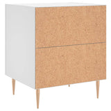 Bedside Cabinet White 40x35x47.5 cm Engineered Wood 827276