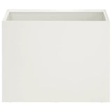 Garden Planter 2 pcs White 40 x 30 x 30 cm Cold-rolled Steel 8005193