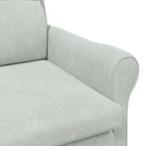 Armchair Light grey 76 x 94 x 102 cm Velvet 42009857