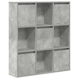 Bookcase Concrete Grey 89x24x101,5 cm Engineered Wood 860403