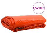 Tarpaulin 650g / m Orange 1.5 x 10 m Canvas with PVC Coating 42017788