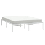 Metal Bed Frame without Mattress White 160x200cm 350916