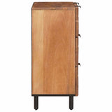 Sideboard Acacia Brown Finish 60 x 33 x 75 cm Solid Mango Wood 4017903