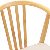 Dining Chair 2 pcs Natural and Light Solid Rubberwood 42020395