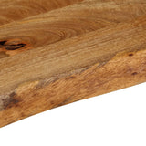 Table Top Live Edge 120x40x3.8 cm Solid Wood Mango 370494