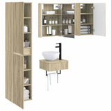 Bathroom Furniture Set 5 pcs Sonoma Oak 3407257