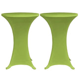 Stretch Table Cover 4 pcs 80 cm Green 279089
