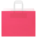 Paper Bags 250 pcs with Handles Pink 32x17x25 cm 4101901