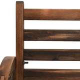 Bench Brown Solid Firwood Medium Fun Inlays Garden Bench 313891