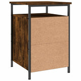 Bedside Cabinets 2 pcs Smoked Oak 40x42x60 cm Engineered Wood 825868