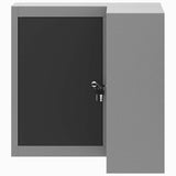 Tool Cabinet with Shelf Black and Grey 55 x 55 x 55 cm 4103467