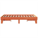 Bed Frame without Mattress Wax Brown 120x190 cm Small Double Solid Wood Pine 855375