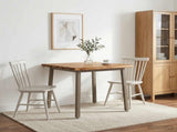 70 x 70 x 75 cm Solid Acacia Wood Natural and Coffee Square 937484