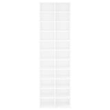 Shoe Cabinet White 54x34x183 cm Engineered Wood 800369