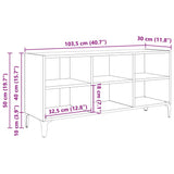 TV Cabinet Set Brown 103.5 x 30 x 50 cm Engineered Wood 875114