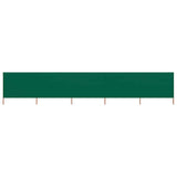 5-panel Wind Screen Fabric 600x80 cm Green 47155
