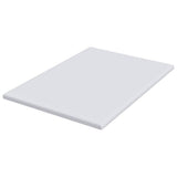 Mattress Topper White 160 x 200 x 5 cm Jaquard Fabric 4106228