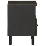 ZNTS Bedside Cabinets 2 pcs Black 40x33x46 cm Solid Wood Mango 356826