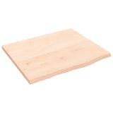Wall Shelf 60x50x2 cm Untreated Solid Wood Oak 363530