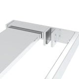 Walk-in Shower Wall with Shelf Chrome 115x195 cm ESG Glass&Aluminium 3185505