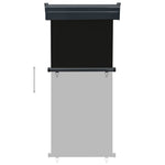 ZNTS Balcony Side Awning 85x250 cm Black 48406