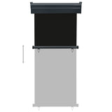 ZNTS Balcony Side Awning 85x250 cm Black 48406