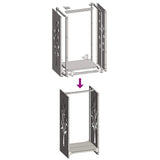 Firewood Rack 40x30x80 cm Stainless Steel 864229