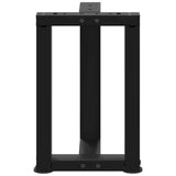 Coffee Table Legs T-Shaped 2 pcs Black 28x25x cm Steel 4013020