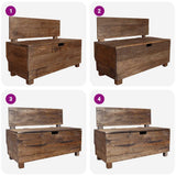 Bench Solid Mahogany Wood 86x40x60 cm 244510