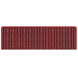 Self-adhesive Stair Mats Striped 15 pcs Red 65 x 21 x 4 cm 42011451