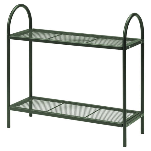 ZNTS ProGarden Mesh Plant Stand 60x22x58 cm Matte Dark Green 446758