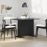 Dining Table Black 110 x 60 x 75 cm Engineered Wood 863161