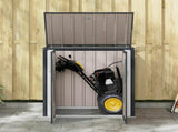 Garden Storage Box Black 101.5 x 57 x 100.5 cm Steel 42011279