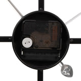 ZNTS Wall Clock Black Ø50 cm Iron 4008411