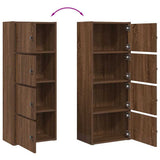 Bookcase Brown Oak 40x24x102 cm Engineered Wood 860379