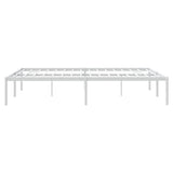 Metal Bed Frame without Mattress White 150x200cm 350915