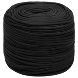 ZNTS Boat Rope Full Black 8 mm 100 m Polypropylene 152503