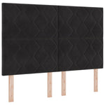 ZNTS Bed Frame Black 140x190 cm Velvet 3345007