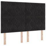 ZNTS Bed Frame Black 140x190 cm Velvet 3345007