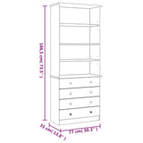 Bookcase with Drawers ALTA 77x35x186.5 cm Solid Wood Pine 353953