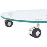 Coffee Table 45x40x58 cm Tempered Glass 284725