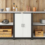 Kitchen Storage HATTEM White 60 x 50 x 92 cm Steel 874990