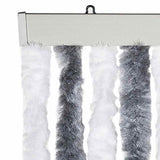 Insect Curtain Grey and White 118x220 cm Chenille 315125