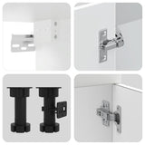 8 Piece Kitchen Cabinet Set Kalmar White Engineered Wood 3314791