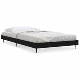 Bed Frame without Mattress Black 90x190 cm Single Engineered Wood 832302