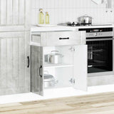 Kitchen Base Cabinet Lucca Concrete Grey Engineered Wood 853731