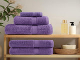 Premium Bath Towels "SOLUND" 4 pcs Purple 100x150 cm 600 gsm 137360